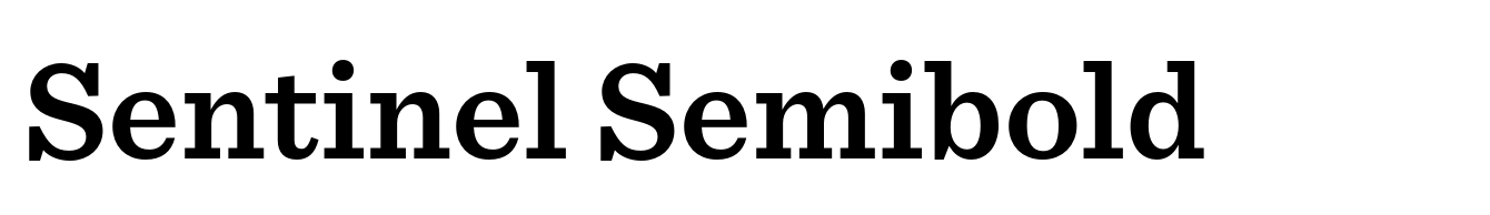 Sentinel Semibold